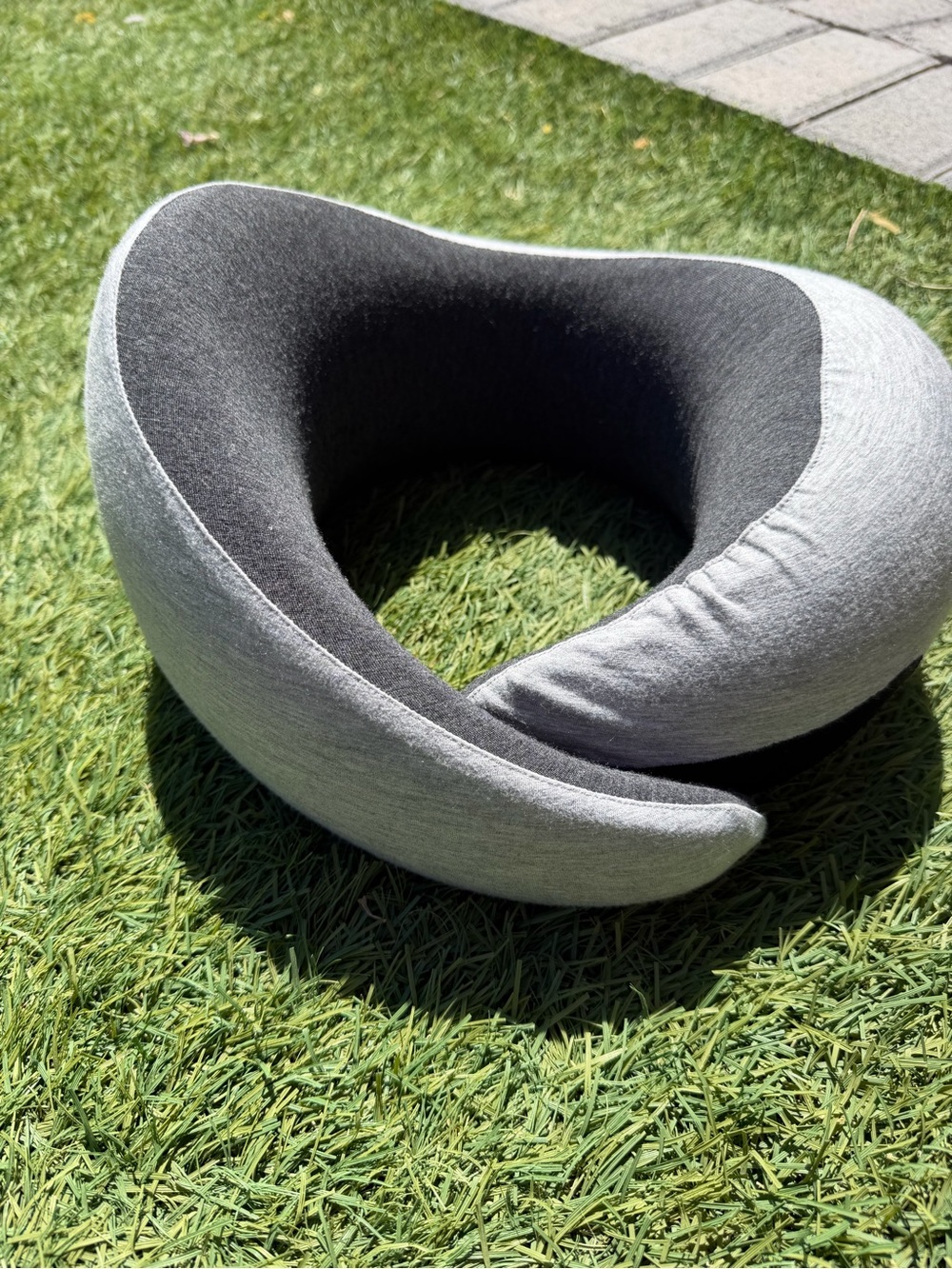 Ostrichpillow Go Neck Pillow Memory Foam Travel Pillow Ergonomic Midnight Grey